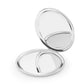 Compact Travel Mirror — Pink Retro ‘Our Beauty & Wellness’ Pocket Mirror