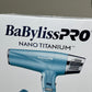 BaBylissPRO Nano Titanium Professional 1875w Blow Dryer 2X Ion High Performance