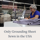 GroundLuxe Fitted 18-inch Deep Pocket US-Sewn Grounding Sheet (Organic Cotton)